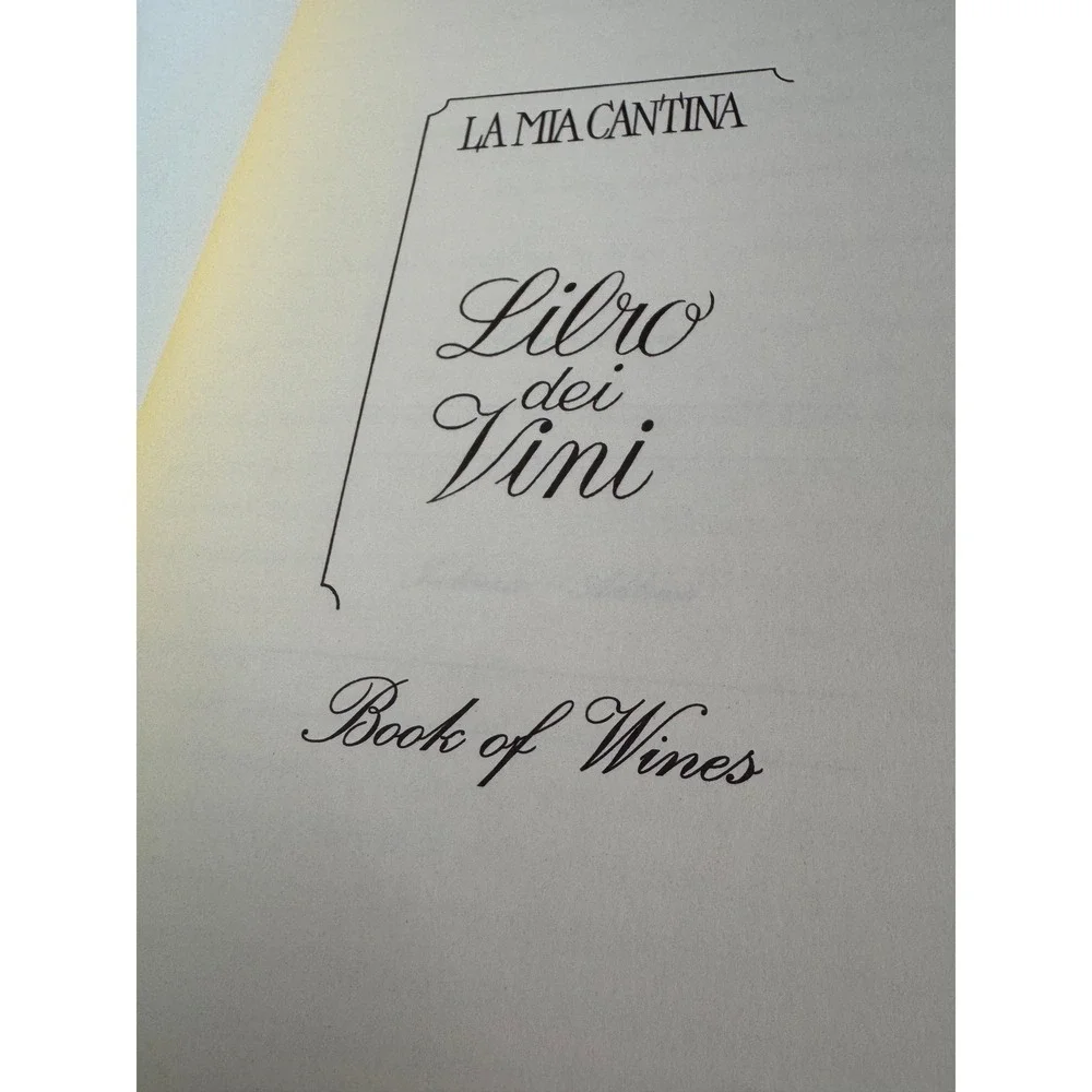 Wine Tasting Journal Made in Italy Wine Enthusiast Hardcover Book‎ of Wines
